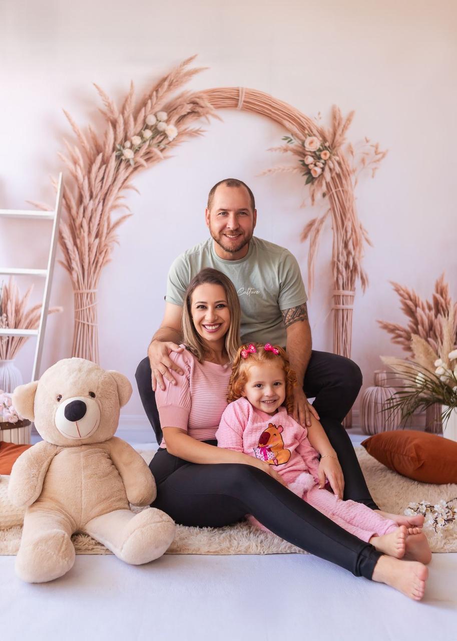 Ímã personalizado de foto em família
