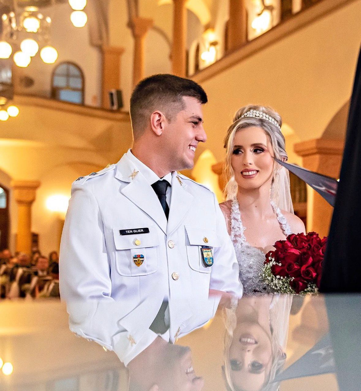 Ímã personalizado com foto de casamento